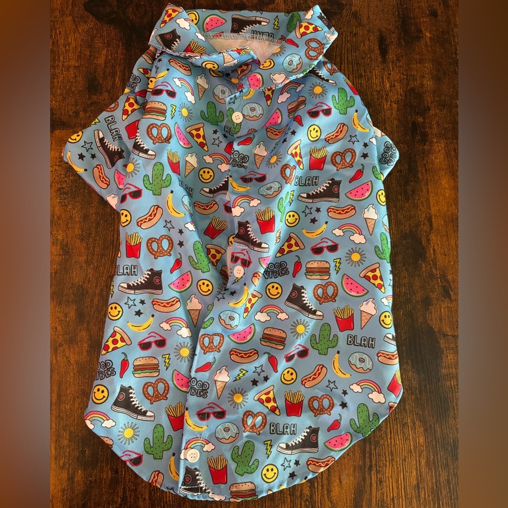 Blue Dog Clothing with Playful Design - Picture 8 of 10